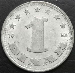 Yugoslavia 1 Dinara 1953 