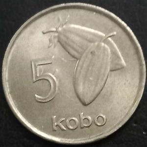 Nigeria 5 Kobo 1973 1986
