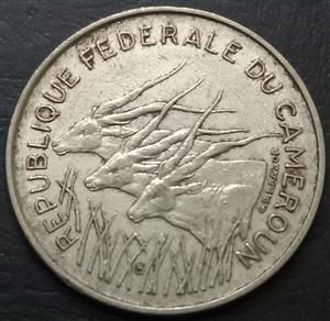 Cameroon 100 Franc 1971 1972