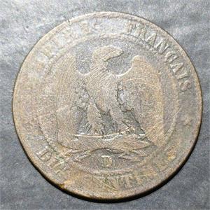 France 10 Centimes 1853 1857