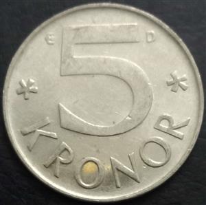 Sweden 5 Krona 1991 1992
