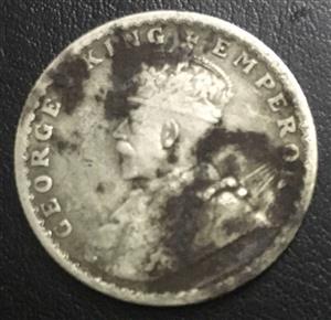 India - British ½ Rupee 1912 1936