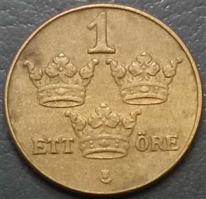 Sweden 1 Öre 1909 1950
