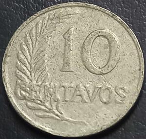 Peru 10 Centavo 1918 1926