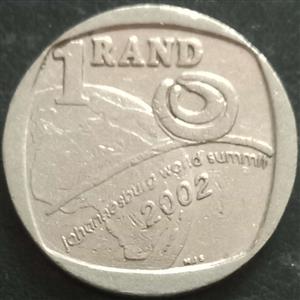 South Africa 1 Rand 2002 Summit