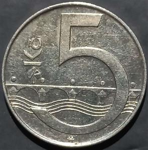 Czech Republic 5 Korun 1993~2024