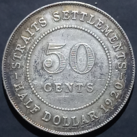 Malaysia 50 Cents 1920 1921