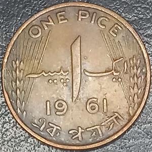 Pakistan 1 Pice 1961 