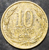 Chile 10 Pesos 1990~2026