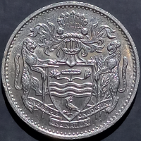 Guyana 25 Cents 1967 1992