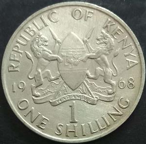 Kenya 1 Shilling 1966 1968