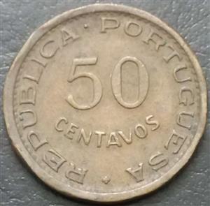 Mozambique 50 Centavo 1953 1957