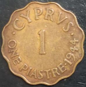 Cyprus 1 Piastre 1942 1946