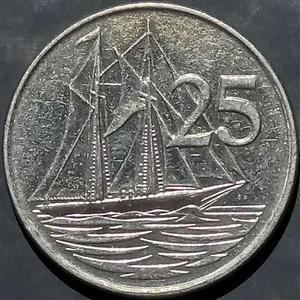 Cayman Islands 25 Cent 1992~1996