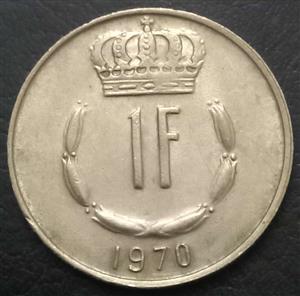 Luxembourg 1 Franc 1965 1984