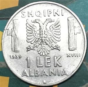 Albania 1 Lek 1939 1941