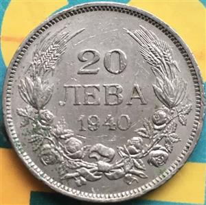 Bulgaria 20 Leva 1940 