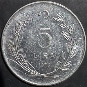 Turkey 5 Lira 1974 1979