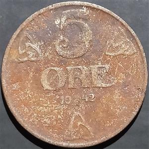 Norway 5 Øre 1941~1945 Iron