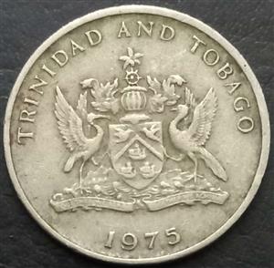Trinidad & Tobago 25 Cent 1975 1976