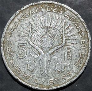 Fr Afars & Issas 5 Francs 1968~1975