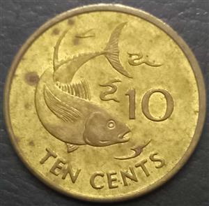 Seychelles 10 Cent 1990 2003