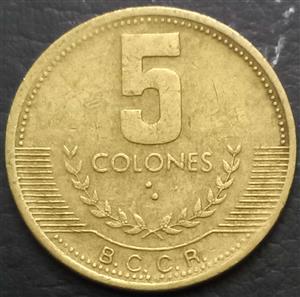 Costa Rica 5 Colones 1999 