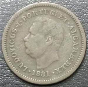 Portuguese India 1/8 Tanga 1881-1886