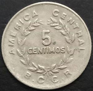 Costa Rica 5 Centimos 1972~1976 