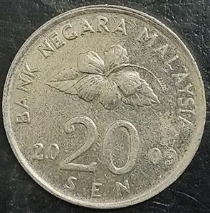 Malaysia 20 Sen 1989 2011
