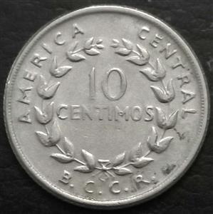 Costa Rica 10 Centimos 1953~1967