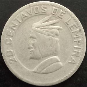 Honduras 20 Centavo 1967 