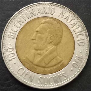 Ecuador 100 Sucres 1995 