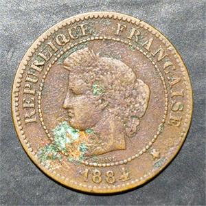 France 5 Centimes 1871 1898