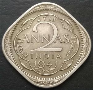 India - British 2 Anna 1939-1941