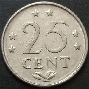 Neth. Antilles 25 Cent 1970 1985