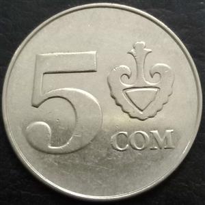 Kyrgyzstan 5 Som 2008 
