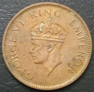 India - British ¼ Anna 1940 1942