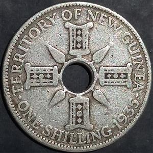New Guinea 1 Shilling 1935 1936