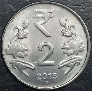 India Republic 2 Rupee 2011-2019 Noida