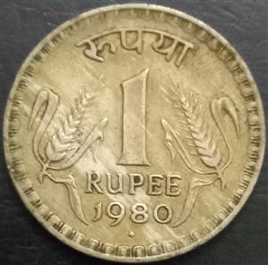 India Republic 1 Rupee 1979 1982