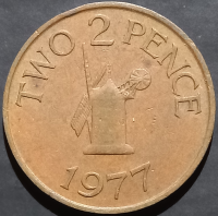 Guernsey 2 Pence 1977 1981