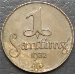 Latvia 1 Santimu 1922 1935