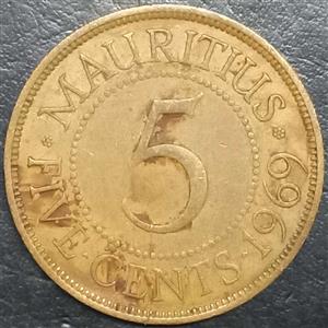 Mauritius 5 Cent 1956 1978