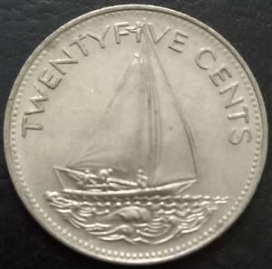 Bahamas 25 Cent 1974 1989
