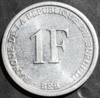 Burundi 1 Franc 1976~2022