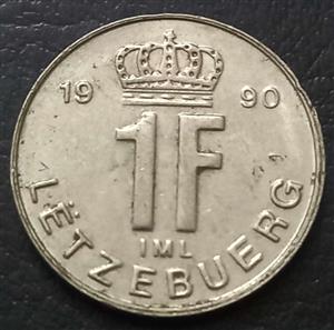 Luxembourg 1 Franc 1988 1995