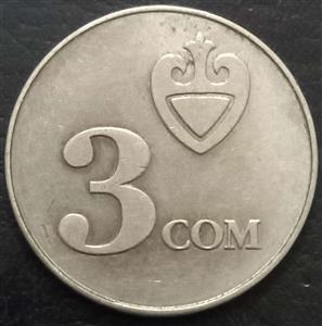 Kyrgyzstan 3 Som 2008 