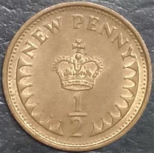 Great Britain ½ New Penny 1971 1981