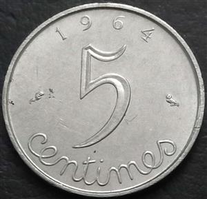 France 5 Centime 1961 1964